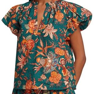 Ulla Johnson Evelyn floral cotton top